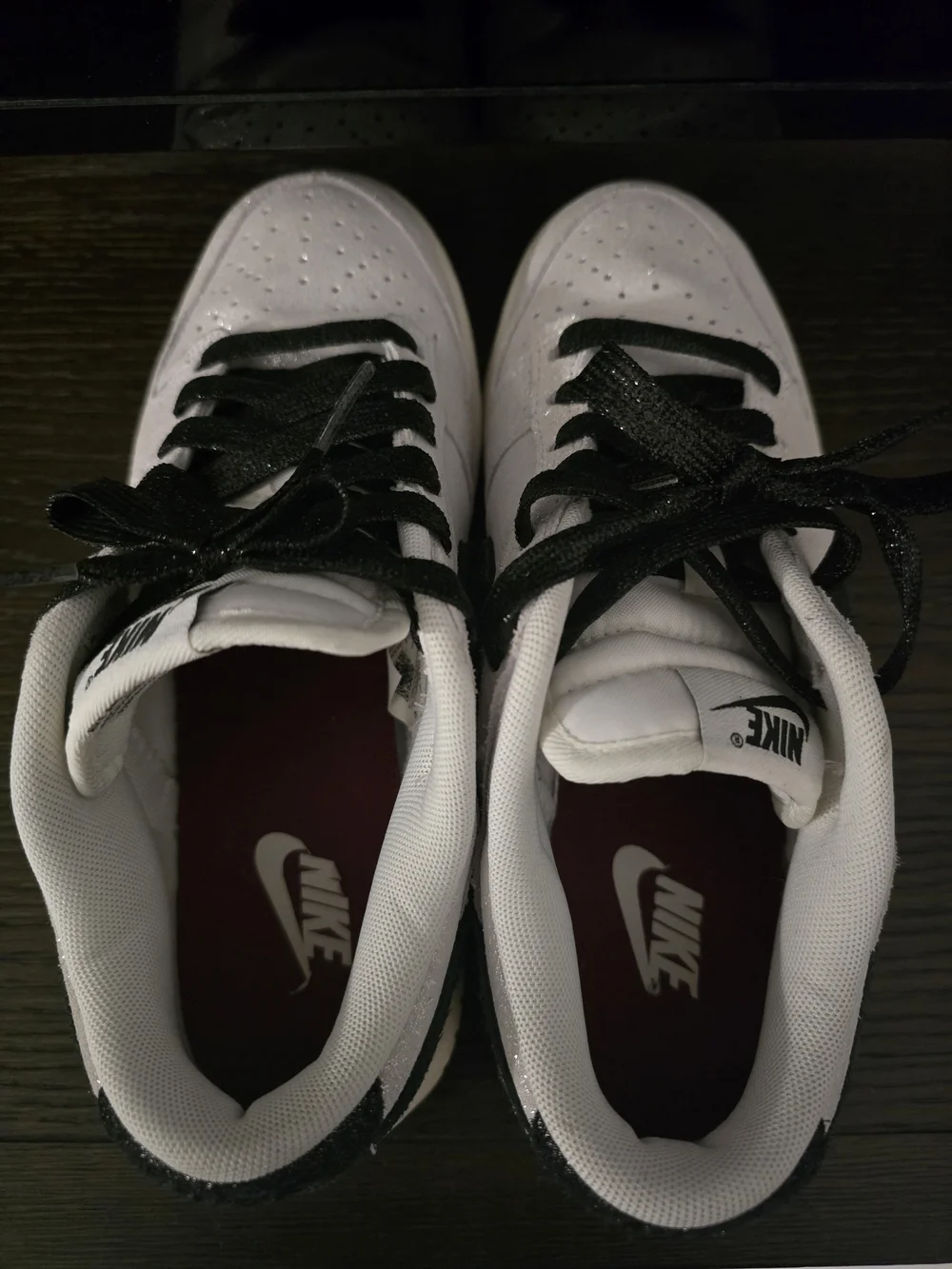 Nike Iridescent Low-Top Sneakers with Black Swoosh